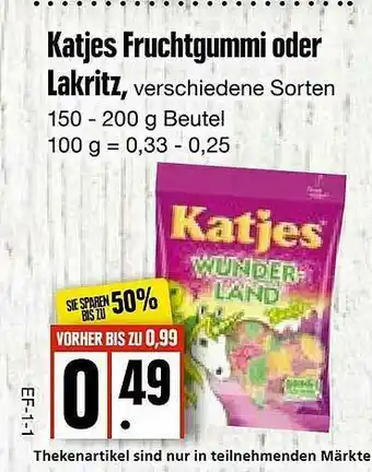 Edeka Frischemarkt Katjes Fruchtgummi Oder Lakritz Angebot