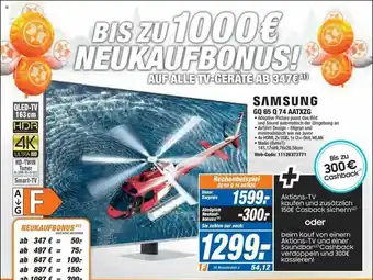 Expert Samsung Gq65q74 Aatxzg 4k-uhd Tv Angebot