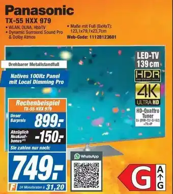 Expert Panasonic Tx-55 Hxx 979 Angebot