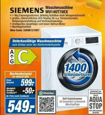 Expert Siemens Waschmaschine Wu14ut70ex Angebot