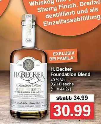 Famila Nord West H Becker Foundation Blend Angebot