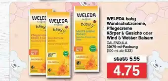 Famila Nord West Weleda Baby Wundschutzcreme, Pflegecreme Körper & Gesicht Oder Wind & Wetter Balsam Angebot