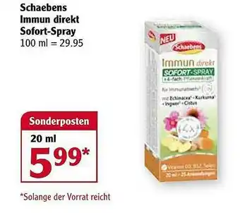 Globus Schaebens Immun Direkt Sofort-spray Angebot