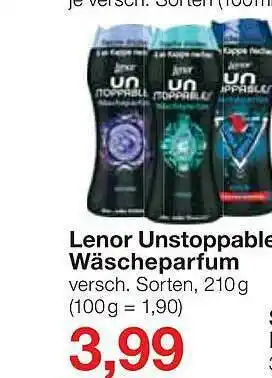 Jawoll Lenor Unstoppable Wäscheparfum Angebot