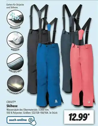 Lidl Skihose Angebot