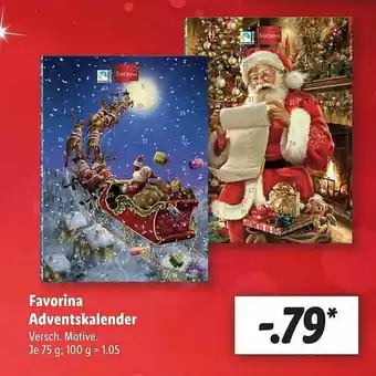 Lidl Favorina Adventskalender Angebot