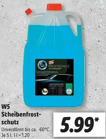 Lidl W5 Scheibenfrost Schutz Angebot