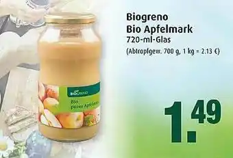 Markant Biogreno Bio Apfelmark Angebot