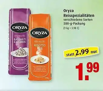 Markant Oryza Reisspezialitäten Angebot