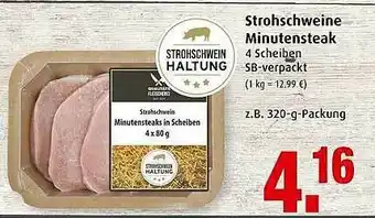 Markant Strohschweine Minutensteak Angebot