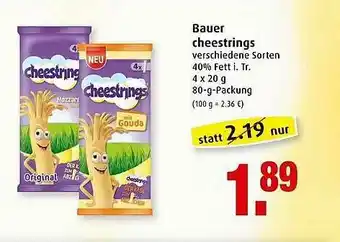 Markant Bauer Cheestrings Angebot