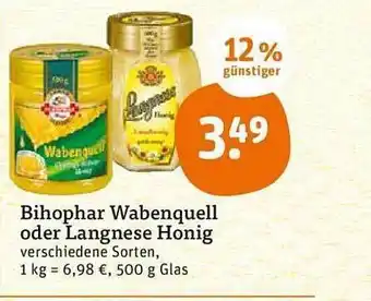 tegut Bihophar Wabenquell Oder Langnese Honig Angebot