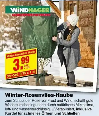 Lüchau Bauzentrum Winter Rosenvlies Haube Angebot