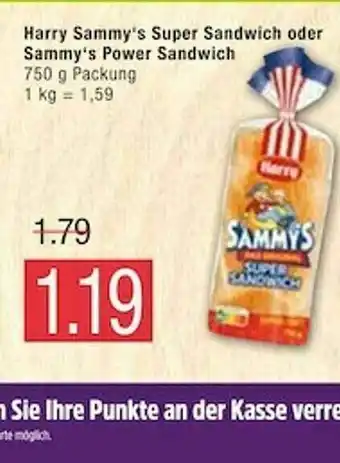 Marktkauf Harry Sammy's Super Sandwich Oder Sammy's Power Sandwich Angebot