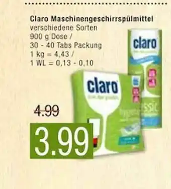 Marktkauf Claro Maschinengeschirrspülmittel Angebot