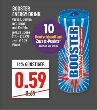 Marktkauf Booster Energy Drink Angebot