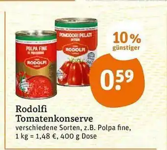 tegut Rodolfi Tomatenkonserve Angebot