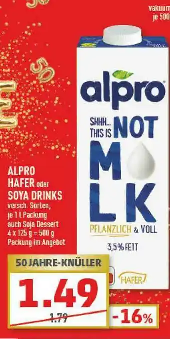 Marktkauf Alpro Hafer Oder Soya Drinks Angebot