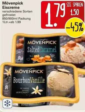 WEZ Mövenpick Eiscreme 850/900ml Angebot