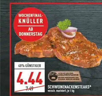 Marktkauf Schweinenackensteaks Angebot