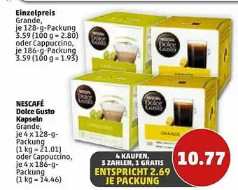 PENNY Einzelpreis, Nescafé Dolce Gusto Kapseln Angebot