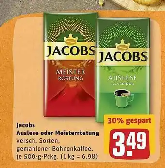 REWE Jacobs Auslese Oder Misterröstung Angebot