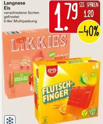 WEZ Langnese Eis Angebot