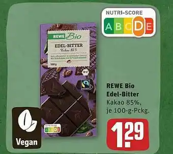 REWE Rewe Bio Edel-bitter Angebot