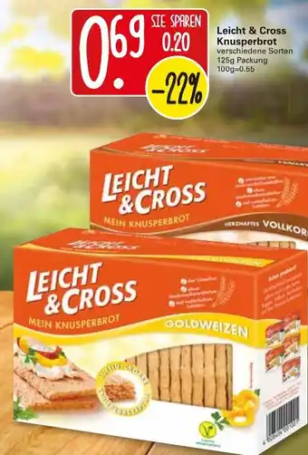 WEZ Leicht & Cross Knusperbrot 125g Angebot