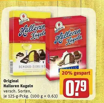 REWE Original Halloren Kugeln Angebot