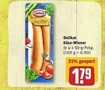 REWE Delikat Käse-wiener Angebot