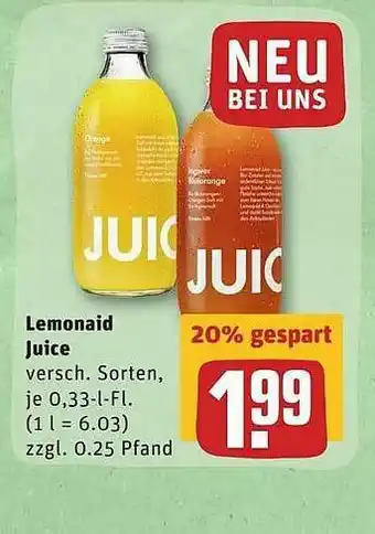 REWE Lemonaid Juice Angebot