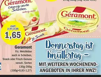 Aktiv Irma Geramont Weichkäse Angebot