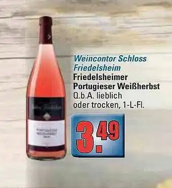 alldrink Weincontor Schloss Friedelsheim Friedelsheimer Portugieser Weißherbst Angebot