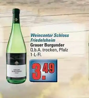 alldrink Weincontor Schloss Friedelsheim Grauer Burgunder Angebot