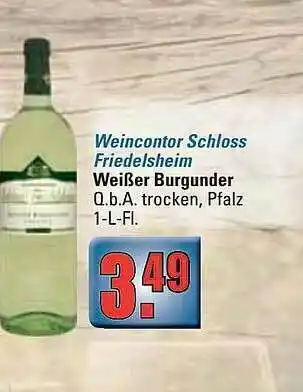 alldrink Weincontor Schloss Friedelsheim Weißer Burgunder Angebot