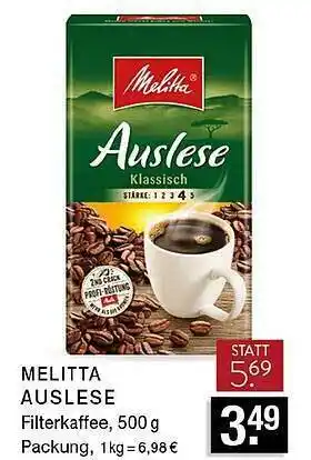 Edeka Zurheide Melitta Auslese Filterkaffee Angebot