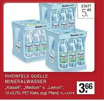 Edeka Zurheide Rheinfels Quelle Mineralwasser Angebot