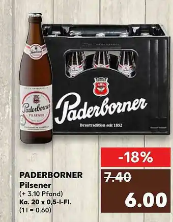 Kaufland Paderborner Pilsener Angebot