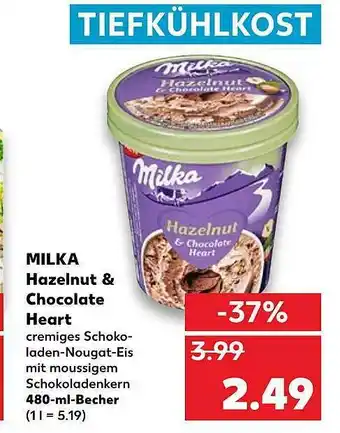 Kaufland Milka Hazelnut & Chocolate Heart Angebot