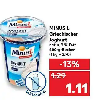 Kaufland MinusL Griechischer Joghurt Angebot