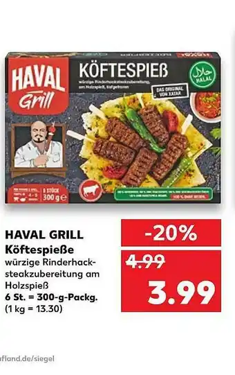 Kaufland Haval Grill Köftespieße Angebot