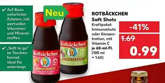 Kaufland Rotbäckchen Saft Shots Angebot