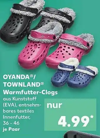 Kaufland Oyanda Oder Townland Warmfutter-clogs Angebot