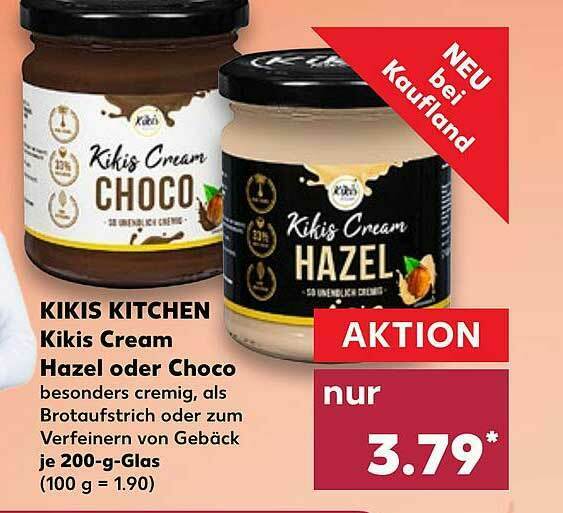 Kikis Kitchen Kikis Cream Hazel Oder Choco Angebot bei Kaufland