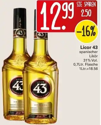 WEZ Licor 43, 0,7L Angebot