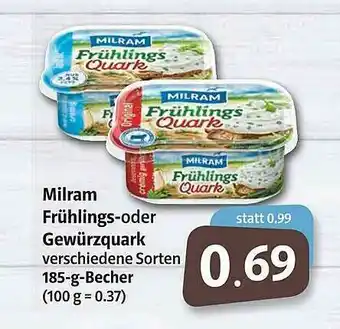 Markant Milram Frühlings- Oder Gewürzquark Angebot