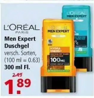 Multi Markt L'oreal Men Expert Duschgel Angebot