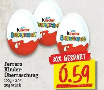 NP Discount Ferrero Kinder-überraschung Angebot