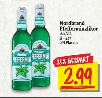 NP Discount Norbrand Pfefferminzlikör Angebot